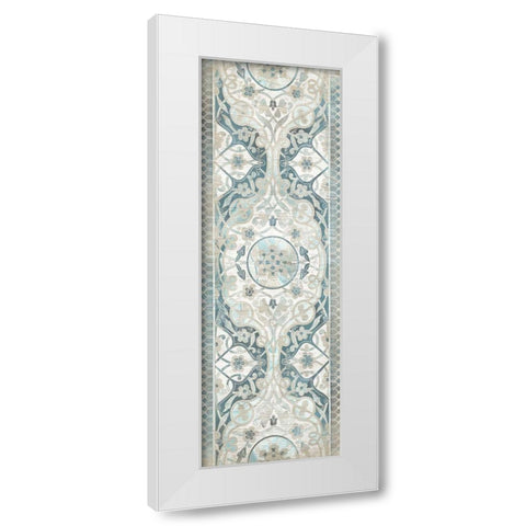 Vintage Persian Panel I White Modern Wood Framed Art Print by Vess, June Erica