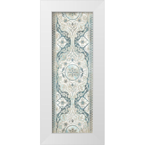 Vintage Persian Panel I White Modern Wood Framed Art Print by Vess, June Erica