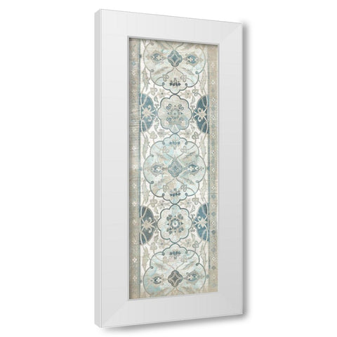 Vintage Persian Panel II White Modern Wood Framed Art Print by Vess, June Erica