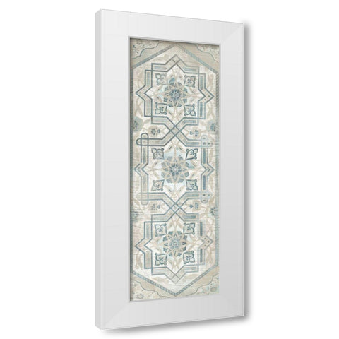 Vintage Persian Panel III White Modern Wood Framed Art Print by Vess, June Erica