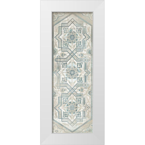 Vintage Persian Panel III White Modern Wood Framed Art Print by Vess, June Erica