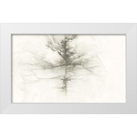 Infused Memory II White Modern Wood Framed Art Print by Stramel, Renee W.