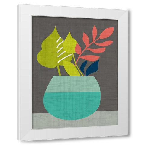 Clay Pot II White Modern Wood Framed Art Print by Zarris, Chariklia