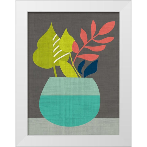 Clay Pot II White Modern Wood Framed Art Print by Zarris, Chariklia