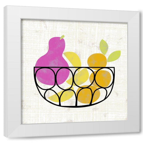 Fruitilicious I White Modern Wood Framed Art Print by Zarris, Chariklia