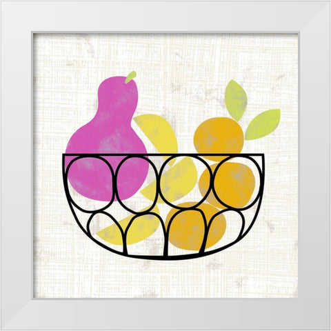 Fruitilicious I White Modern Wood Framed Art Print by Zarris, Chariklia