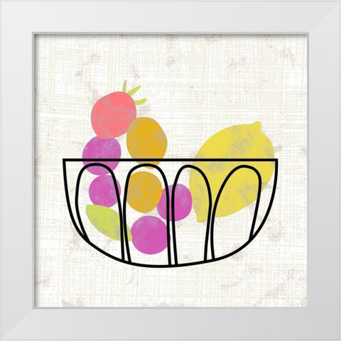 Fruitilicious II White Modern Wood Framed Art Print by Zarris, Chariklia