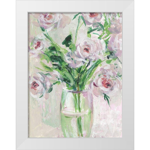 The Morning Dew II White Modern Wood Framed Art Print by Wang, Melissa