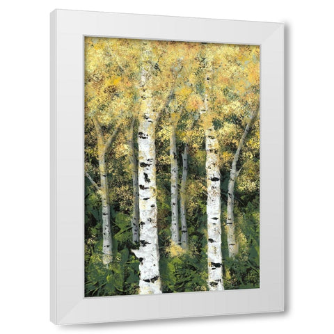 Birch Treeline II White Modern Wood Framed Art Print by Reynolds, Jade