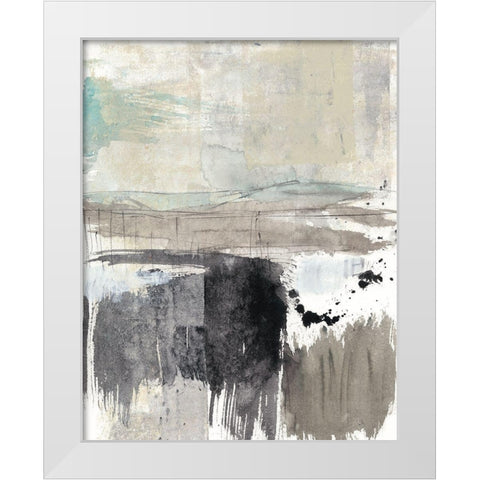 Spa Horizon II White Modern Wood Framed Art Print by Goldberger, Jennifer