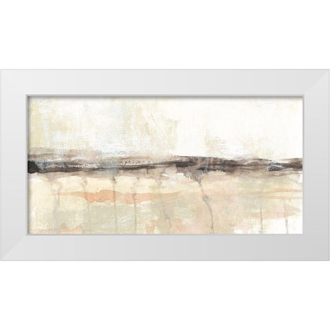 Umber Horizon II White Modern Wood Framed Art Print by Goldberger, Jennifer