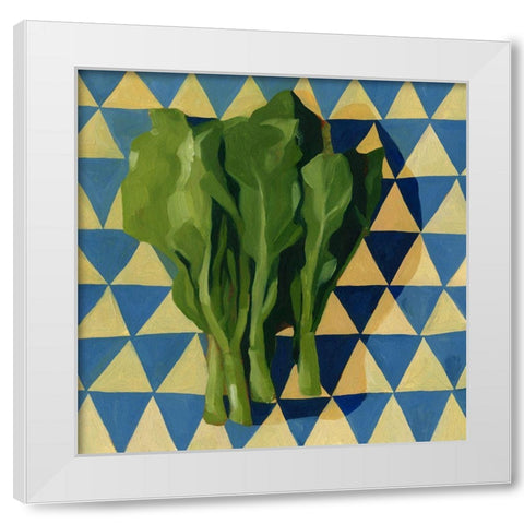 Geo Veggies I White Modern Wood Framed Art Print by Scarvey, Emma