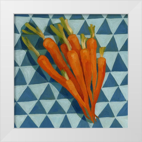 Geo Veggies III White Modern Wood Framed Art Print by Scarvey, Emma