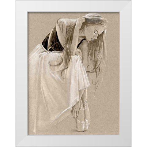 Black Leotard I White Modern Wood Framed Art Print by Parker, Jennifer Paxton