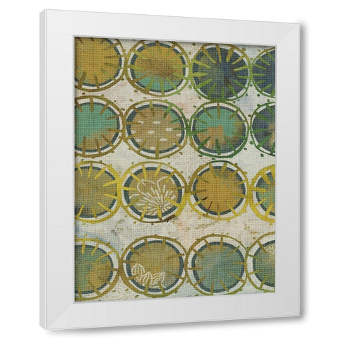 Jadeite II White Modern Wood Framed Art Print by Zarris, Chariklia