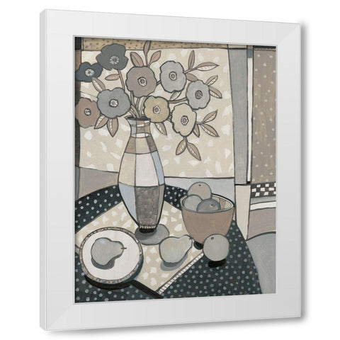 Table Top I White Modern Wood Framed Art Print by OToole, Tim