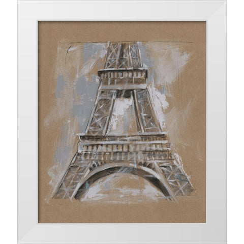 Brushwork Architecture Study II White Modern Wood Framed Art Print by Harper, Ethan