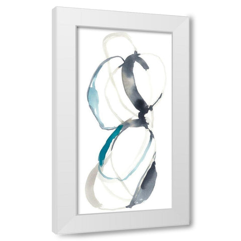 Coil II White Modern Wood Framed Art Print by Goldberger, Jennifer