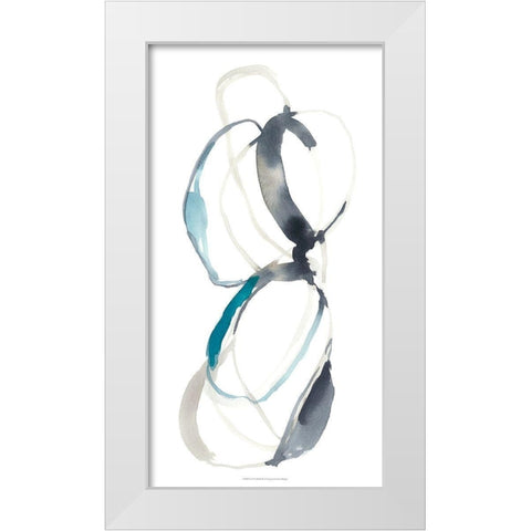 Coil II White Modern Wood Framed Art Print by Goldberger, Jennifer