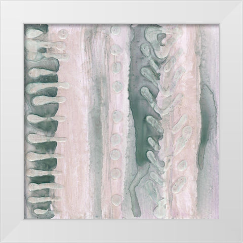 Lavender and Sage I White Modern Wood Framed Art Print by Stramel, Renee W.