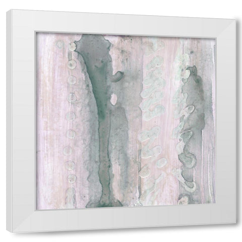 Lavender and Sage II White Modern Wood Framed Art Print by Stramel, Renee W.