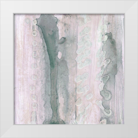 Lavender and Sage II White Modern Wood Framed Art Print by Stramel, Renee W.