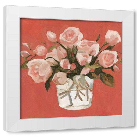 Bright Blooms IV White Modern Wood Framed Art Print by Scarvey, Emma