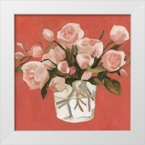 Bright Blooms IV White Modern Wood Framed Art Print by Scarvey, Emma