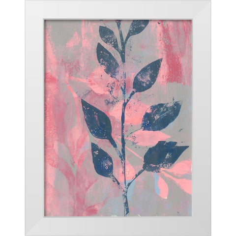 Slender Stem I White Modern Wood Framed Art Print by Moore, Regina