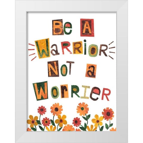 Positive Power I White Modern Wood Framed Art Print by Moore, Regina