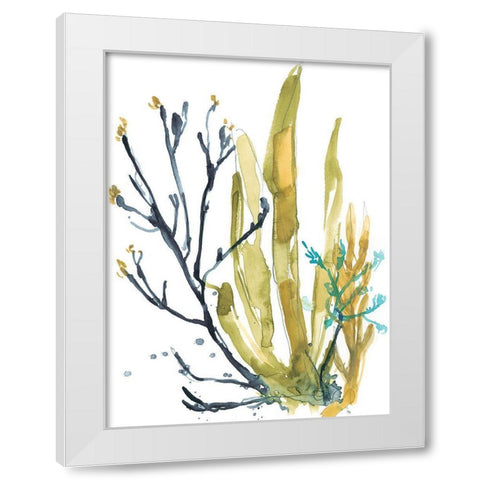 Reef Illusion I White Modern Wood Framed Art Print by Goldberger, Jennifer
