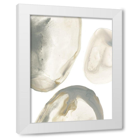 Natural Geode II White Modern Wood Framed Art Print by Vess, June Erica