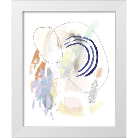 Double Dutch II White Modern Wood Framed Art Print by Borges, Victoria
