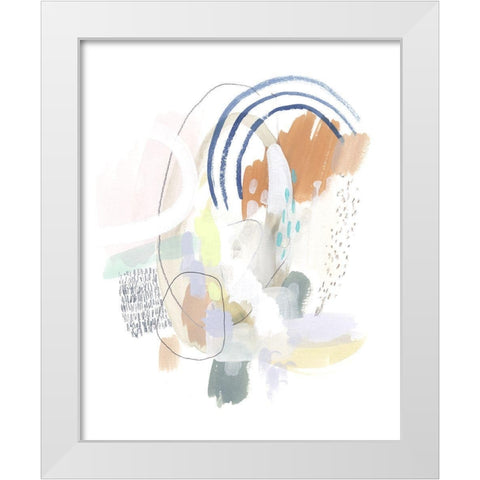 Double Dutch III White Modern Wood Framed Art Print by Borges, Victoria