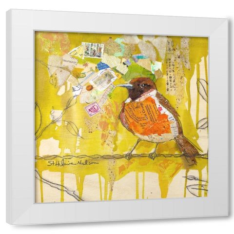 Signs of Spring III White Modern Wood Framed Art Print by St. Hilaire, Elizabeth