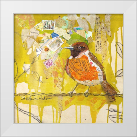 Signs of Spring III White Modern Wood Framed Art Print by St. Hilaire, Elizabeth