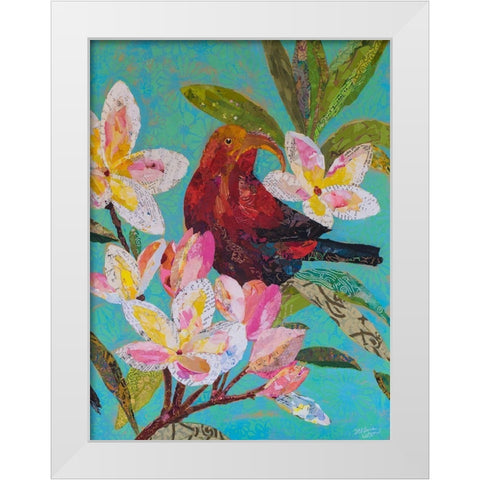 Hawaiian Bird II White Modern Wood Framed Art Print by St. Hilaire, Elizabeth