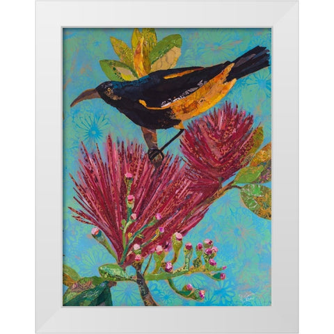 Hawaiian Bird III White Modern Wood Framed Art Print by St. Hilaire, Elizabeth