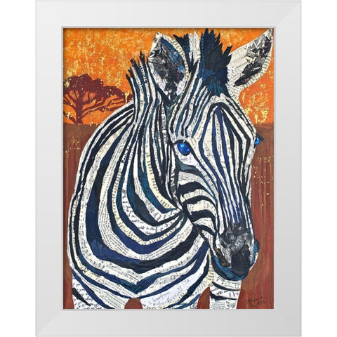 Africa on Collage II White Modern Wood Framed Art Print by St. Hilaire, Elizabeth