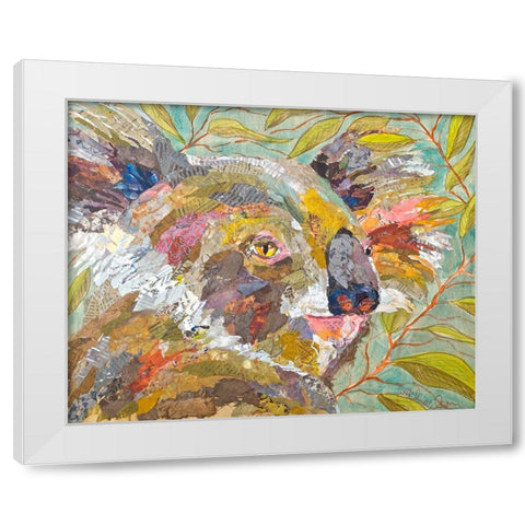 Koala Collage I White Modern Wood Framed Art Print by St. Hilaire, Elizabeth