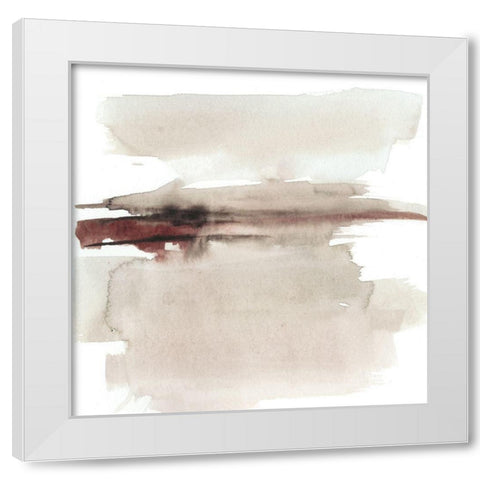 Earth Horizon II White Modern Wood Framed Art Print by Goldberger, Jennifer