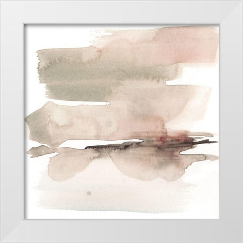 Earth Horizon VII White Modern Wood Framed Art Print by Goldberger, Jennifer