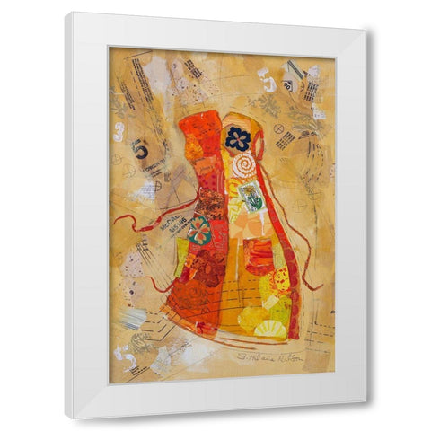 Dress Whimsy II White Modern Wood Framed Art Print by St. Hilaire, Elizabeth