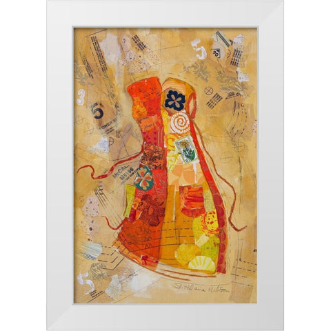 Dress Whimsy II White Modern Wood Framed Art Print by St. Hilaire, Elizabeth