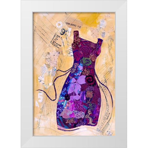 Dress Whimsy IV White Modern Wood Framed Art Print by St. Hilaire, Elizabeth