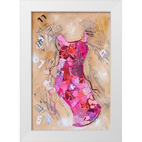 Dress Whimsy VI White Modern Wood Framed Art Print by St. Hilaire, Elizabeth