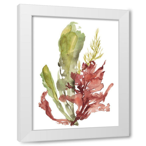 Seaweed Garden I White Modern Wood Framed Art Print by Goldberger, Jennifer