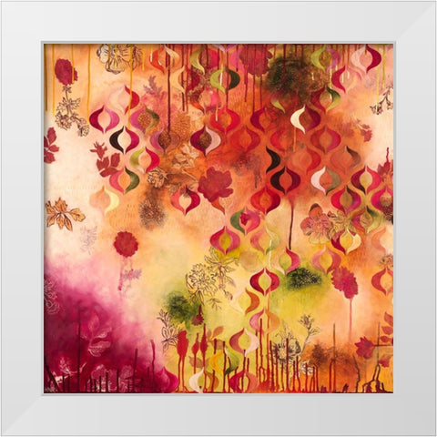 Warm Compassion I White Modern Wood Framed Art Print by Robinson, Heather