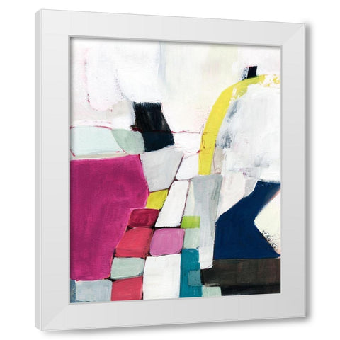 Bevy I White Modern Wood Framed Art Print by Borges, Victoria
