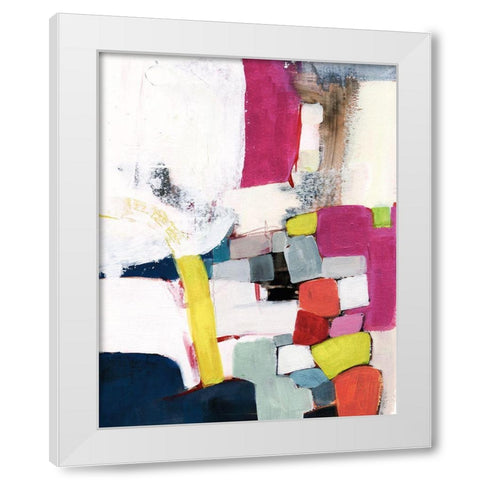Bevy II White Modern Wood Framed Art Print by Borges, Victoria
